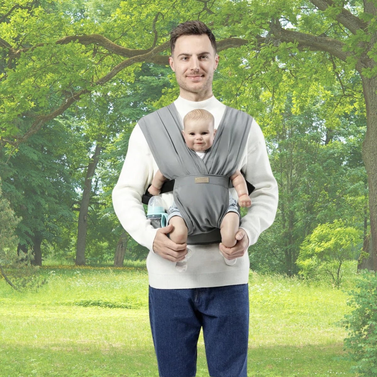 ECHARPE DE PORTAGE BEBE | LEGER BERCEAU - Djimberry Bébé