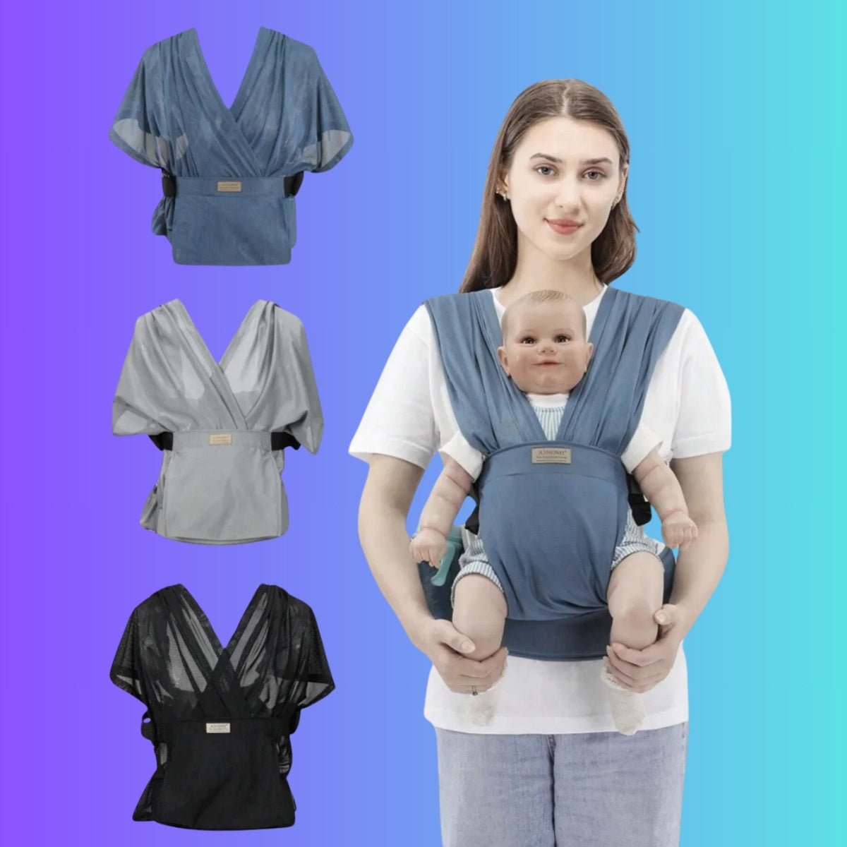 ECHARPE DE PORTAGE BEBE | LEGER BERCEAU - Djimberry Bébé