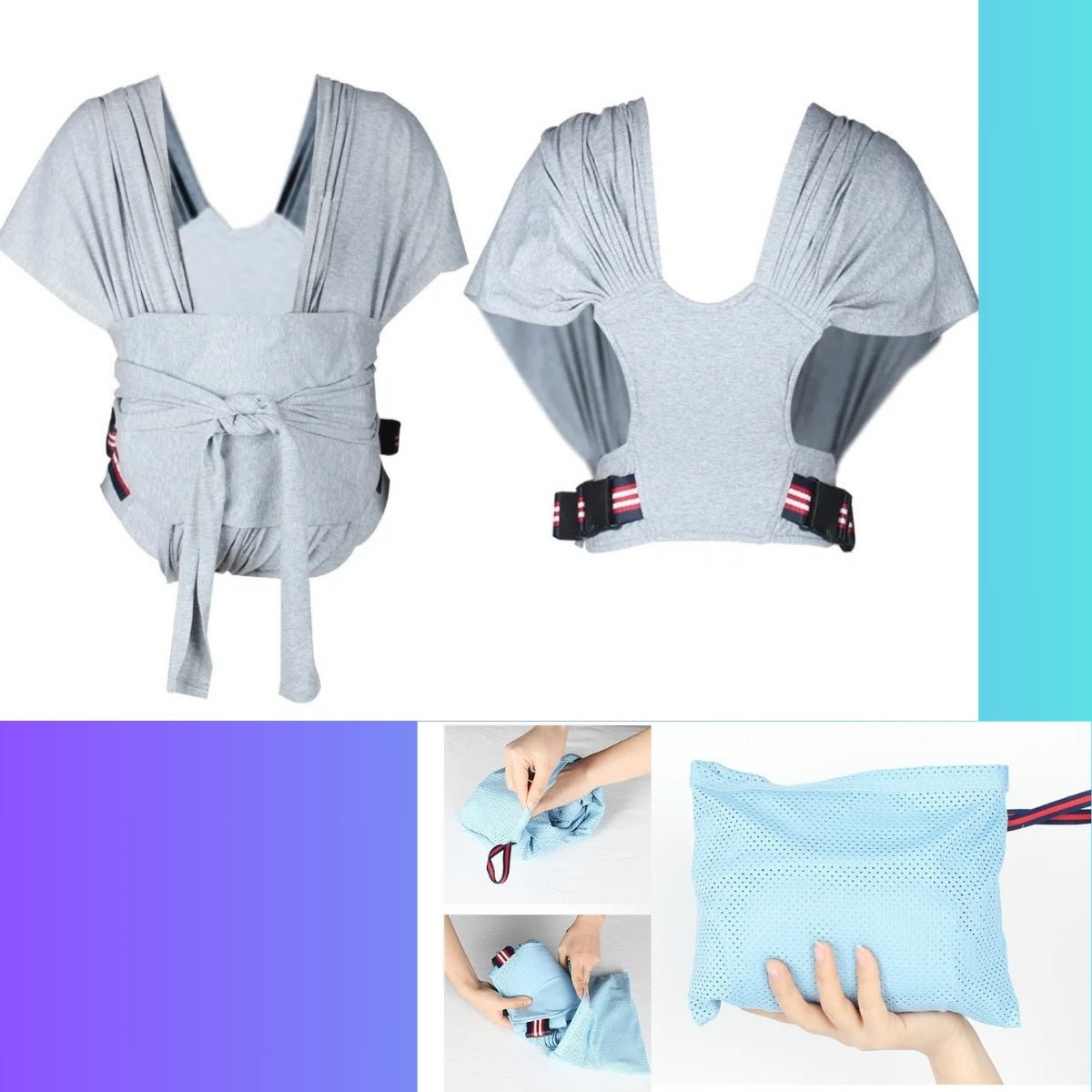 ECHARPE DE PORTAGE | LIEN CONFORTABLE - Djimberry Bébé