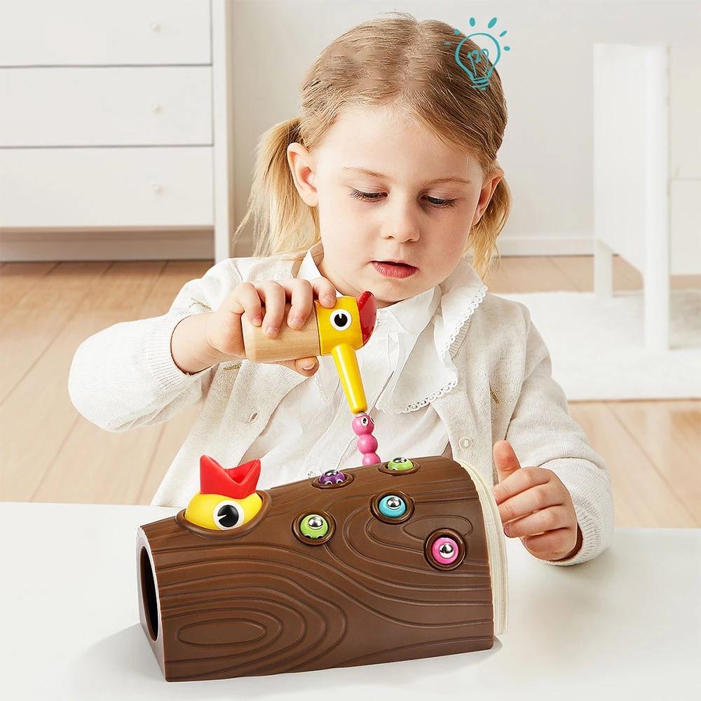 FeedingBird™ - Jouets magnétique attrape - ver | Jeux enfants - Djimberry Bébé