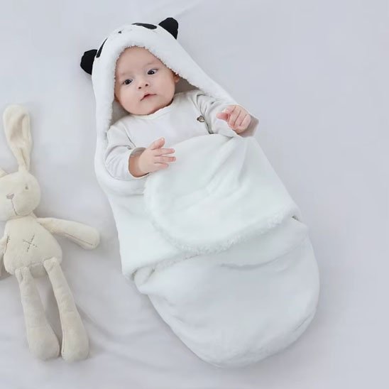 nid d ange blanc lapin