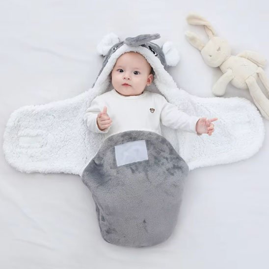 nid d ange gris lapin
