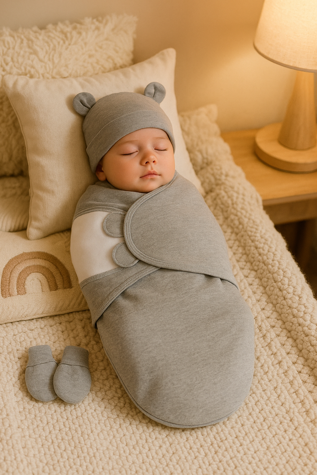 nid d'ange bebe grise