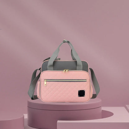 petit sac a langer rose gris