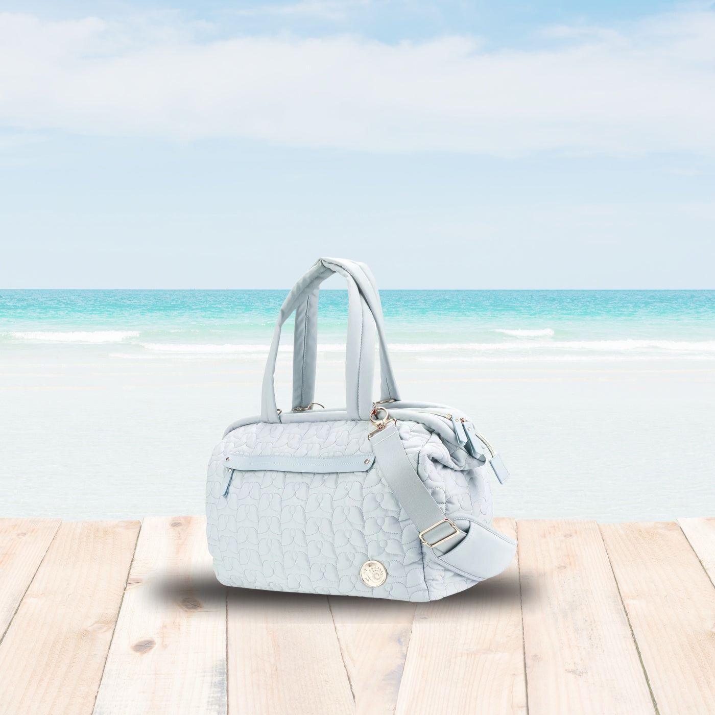 petit sac a langer bleu clair