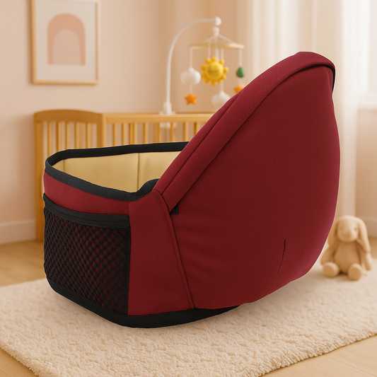 porte bébé rouge vin