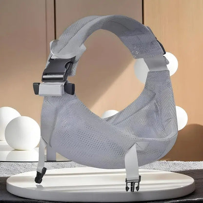 porte bebe echarpe gris