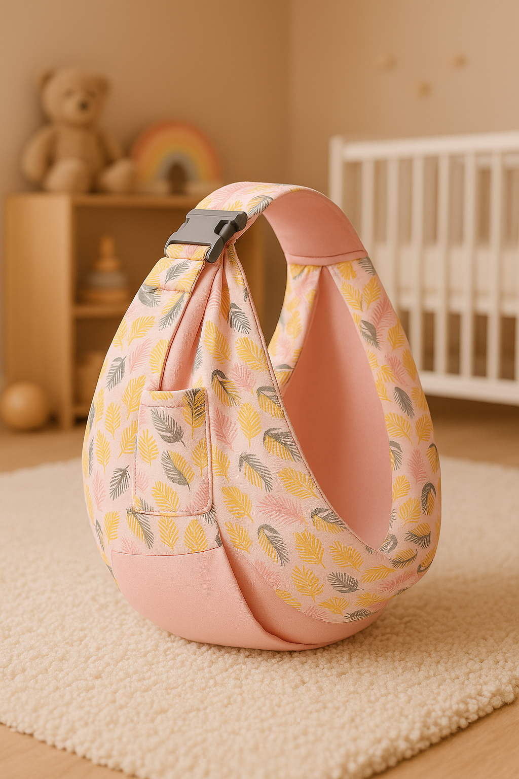 porte bebe echarpe rose