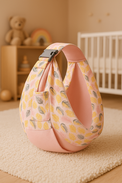 porte bebe echarpe rose
