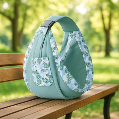 porte bebe echarpe vert menthe