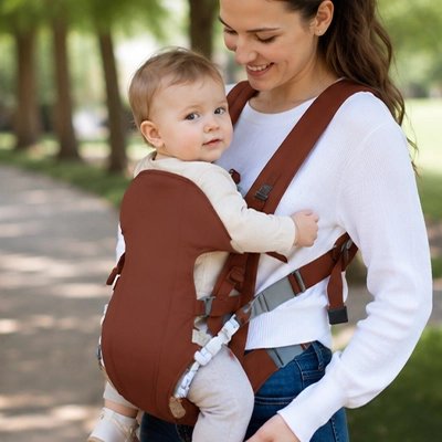 porte bebe marron