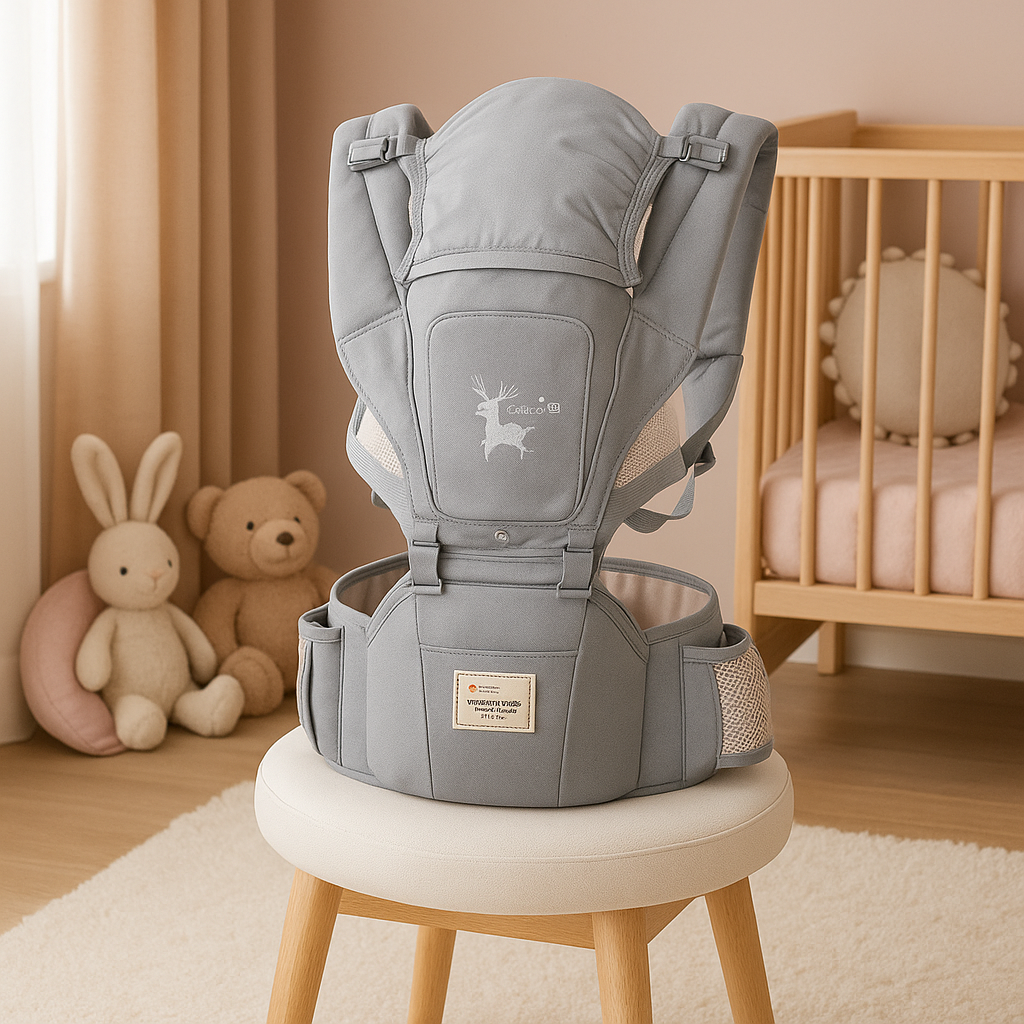 porte bebe ergonomique gris
