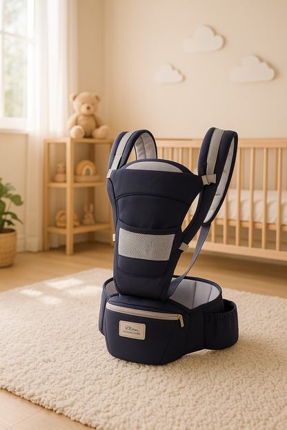 porte bebe ergonomique bleu marine