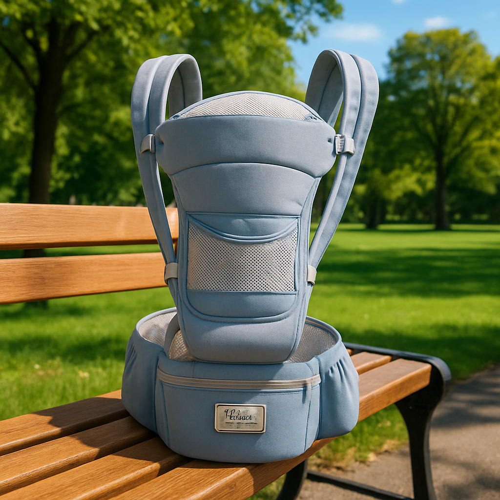 porte bebe ergonomique bleu