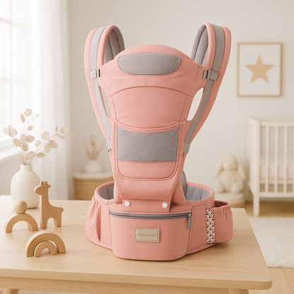 porte bebe ergonomique rose