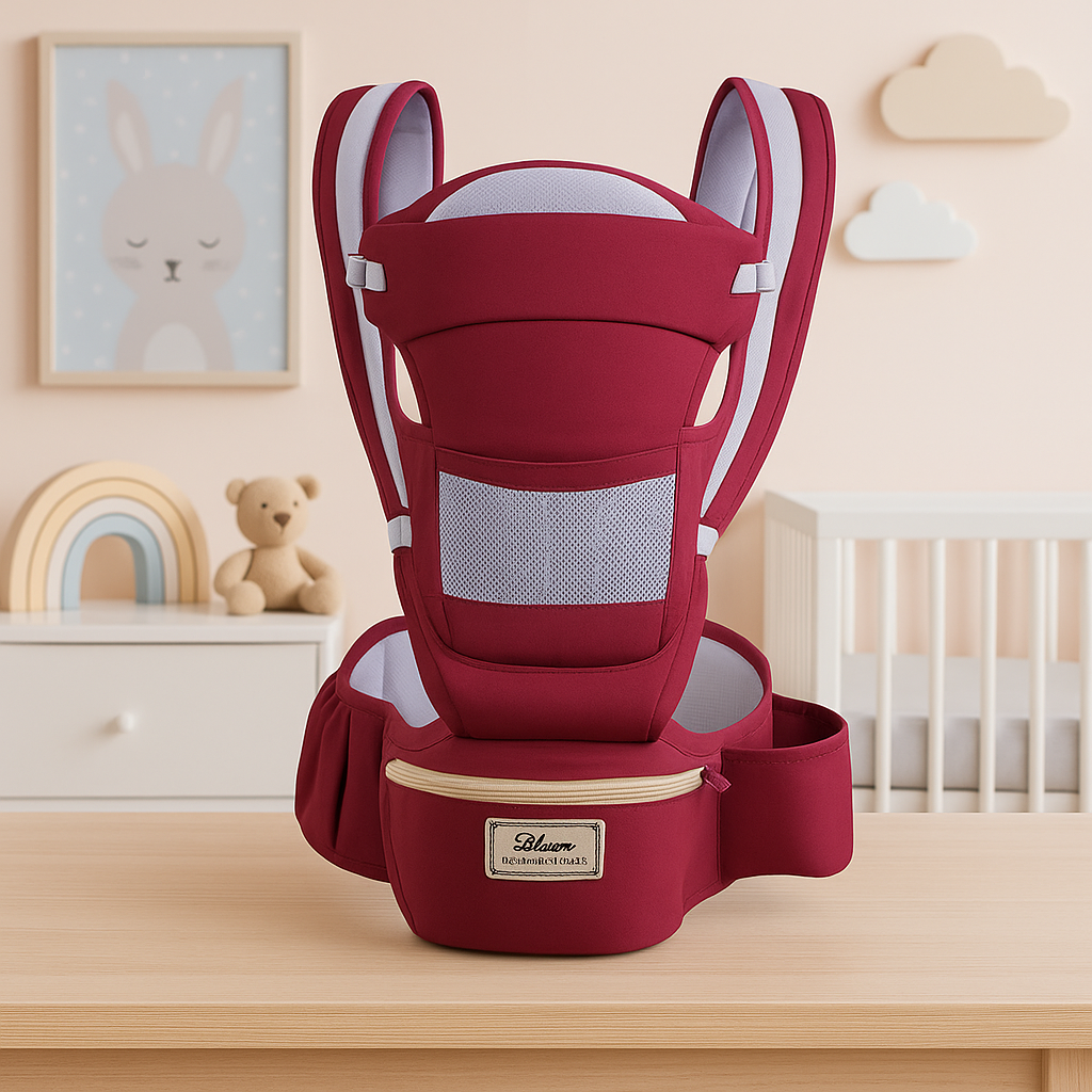 porte bebe ergonomique rouge