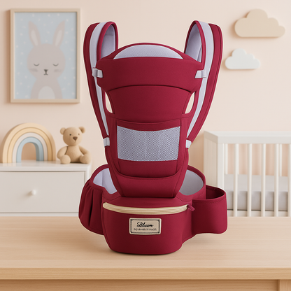 porte bebe ergonomique rouge