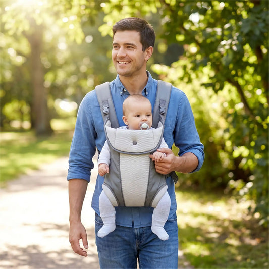porte bebe ergonomique gris fonce