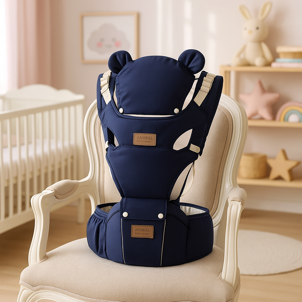 porte bebe ergonomique bleu fonce