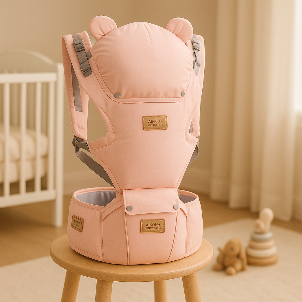 porte bebe ergonomique rose