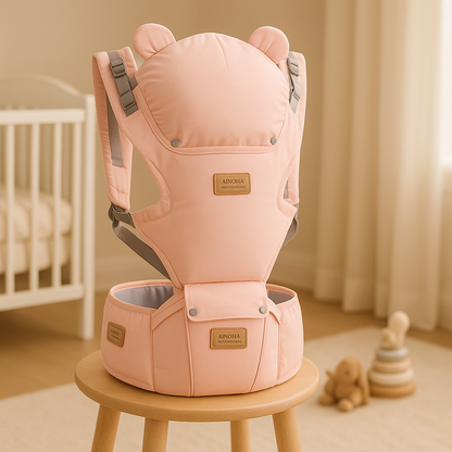 porte bebe ergonomique rose