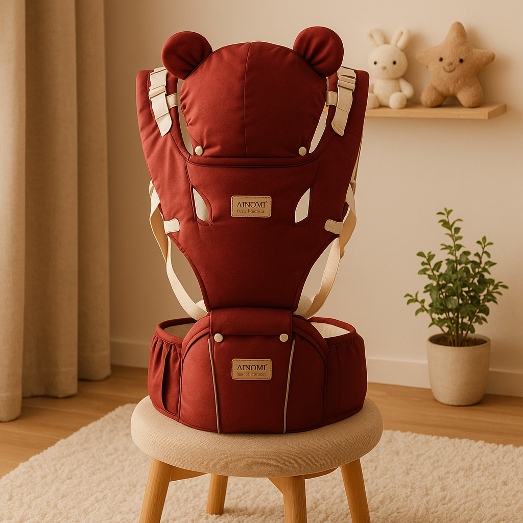 porte bebe ergonomique rouge