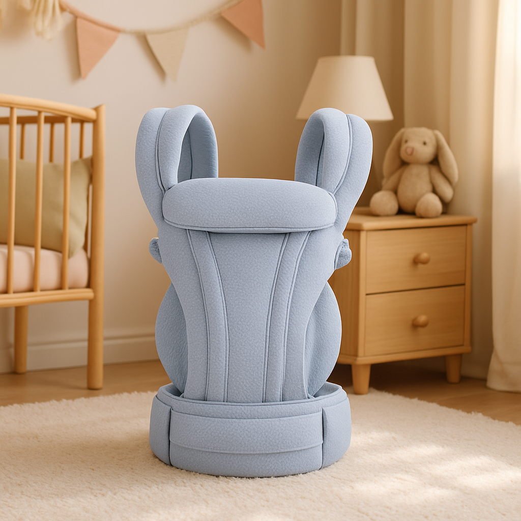 porte bebe physio bleu