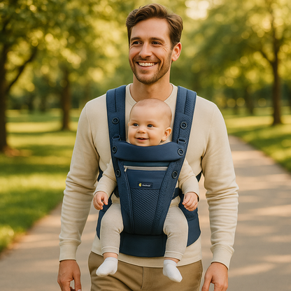 porte bébé physiologique papa