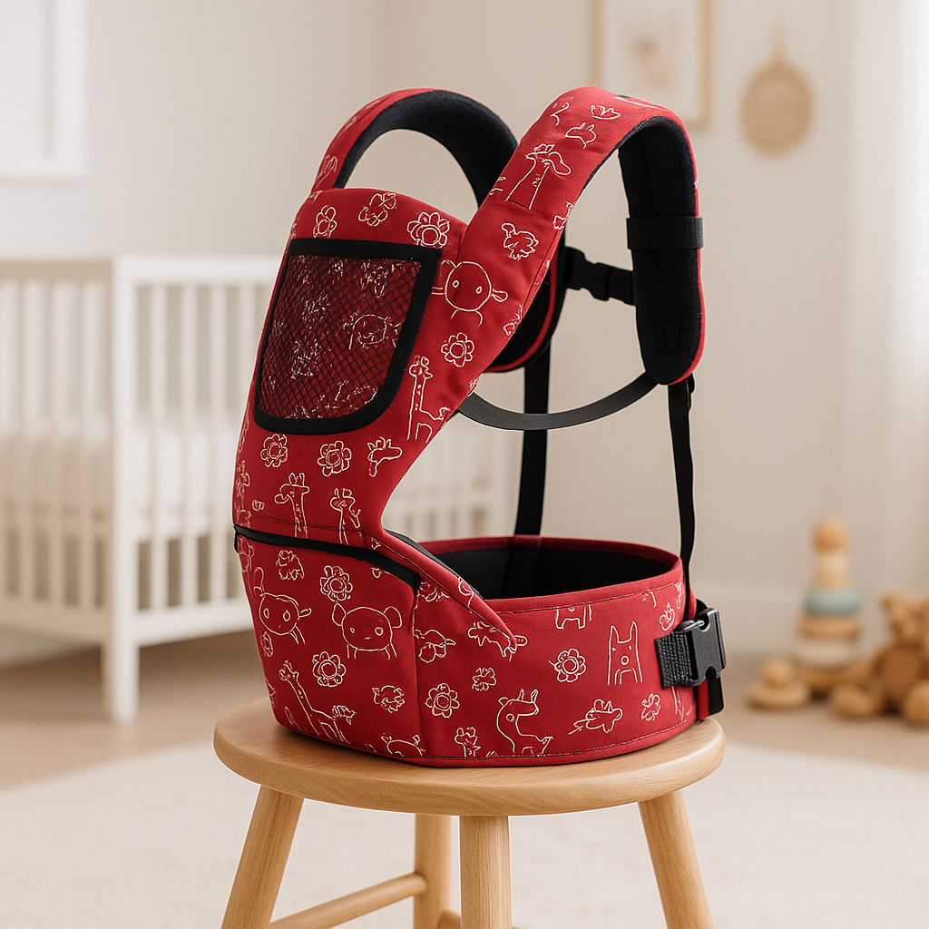 porte bébé physiologique rouge