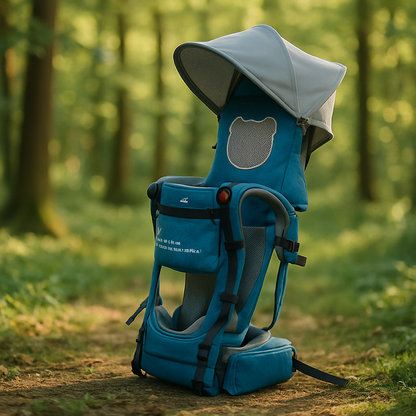 porte bébé randonnée bleu capri