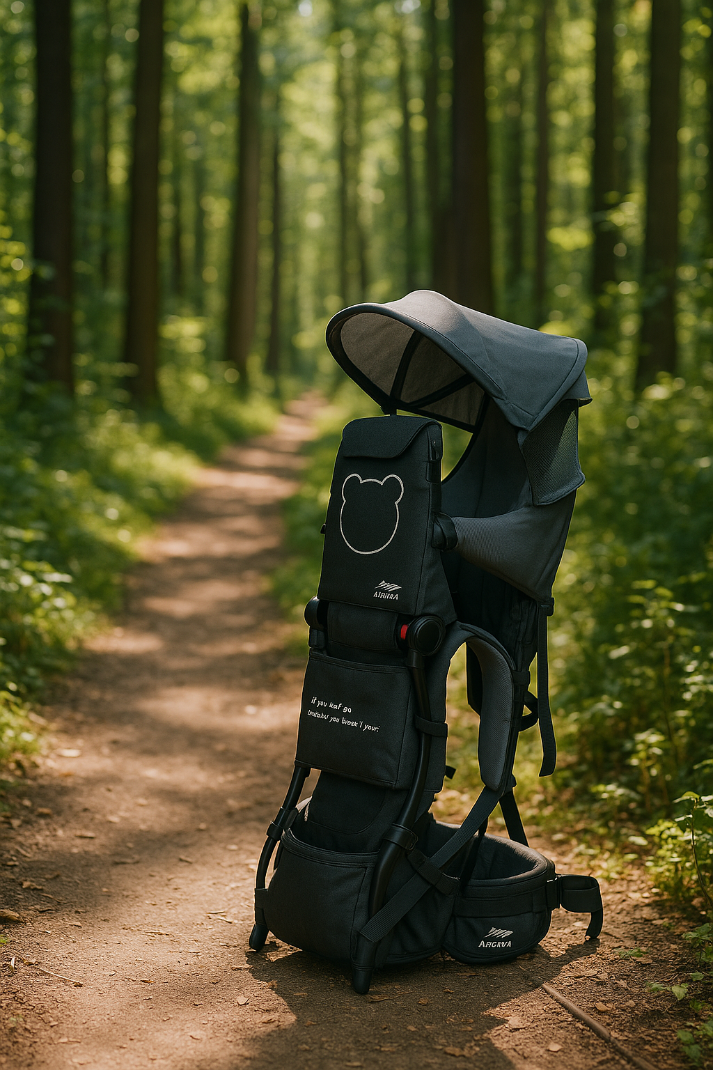 porte bébé randonnée noir nuit
