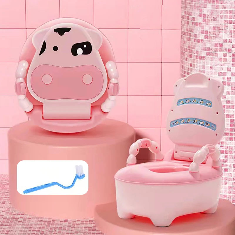 pot toilette bebe-rose