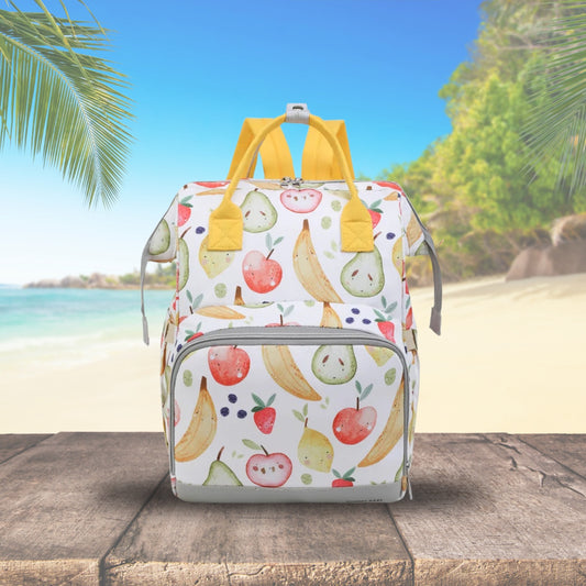 sac a dos a langer banane jaune