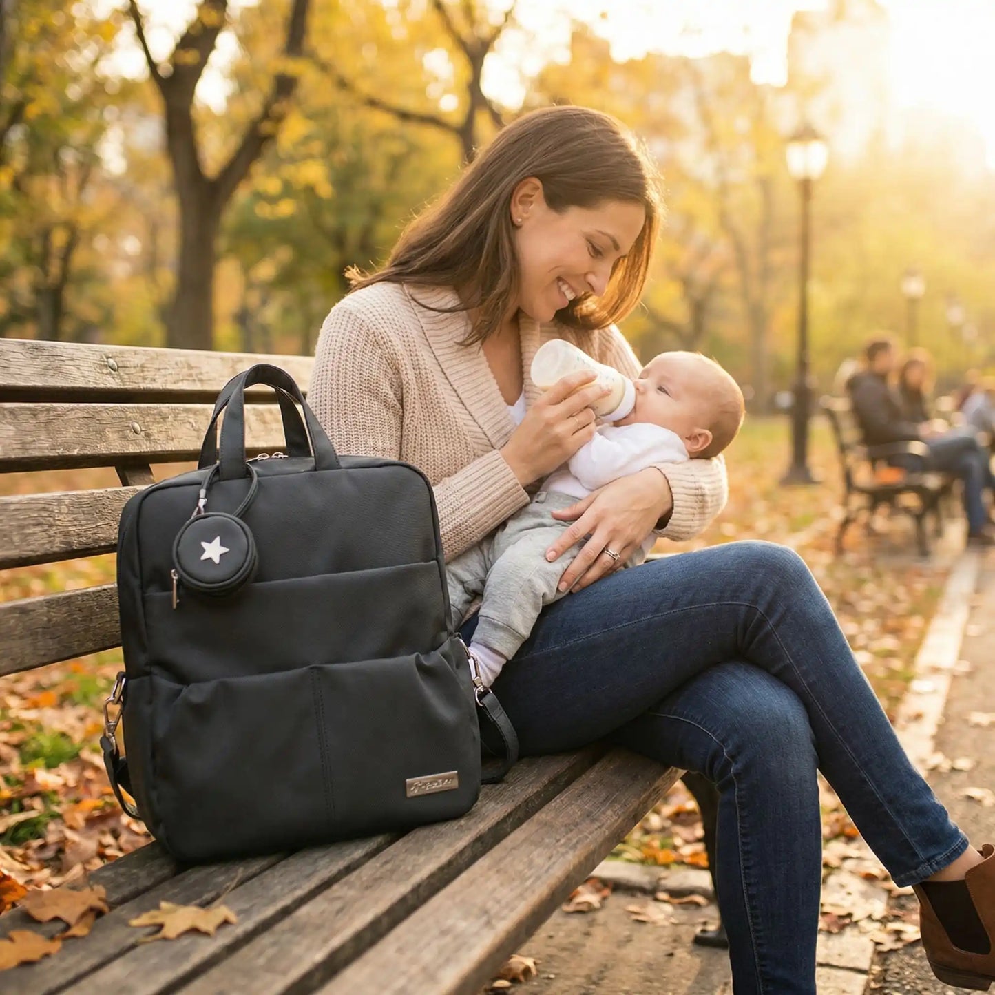 sac a dos a langer noir spacieux