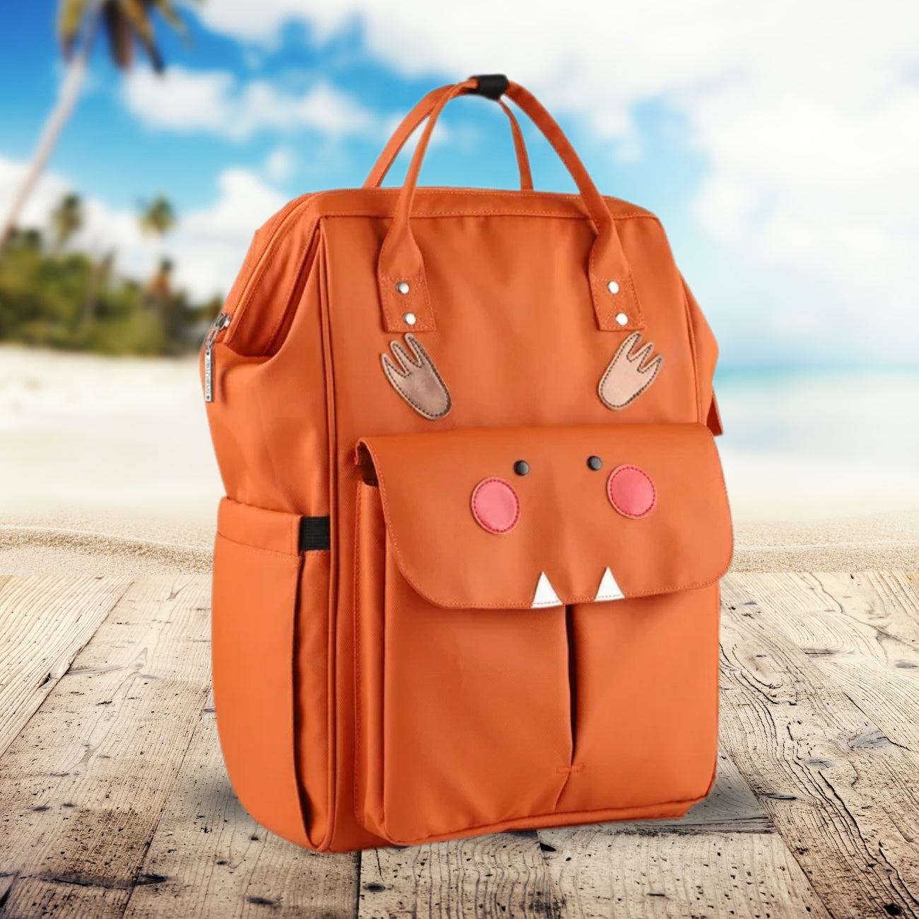 sac a langer a dos orange