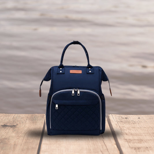 sac a langer a dos bleu marine