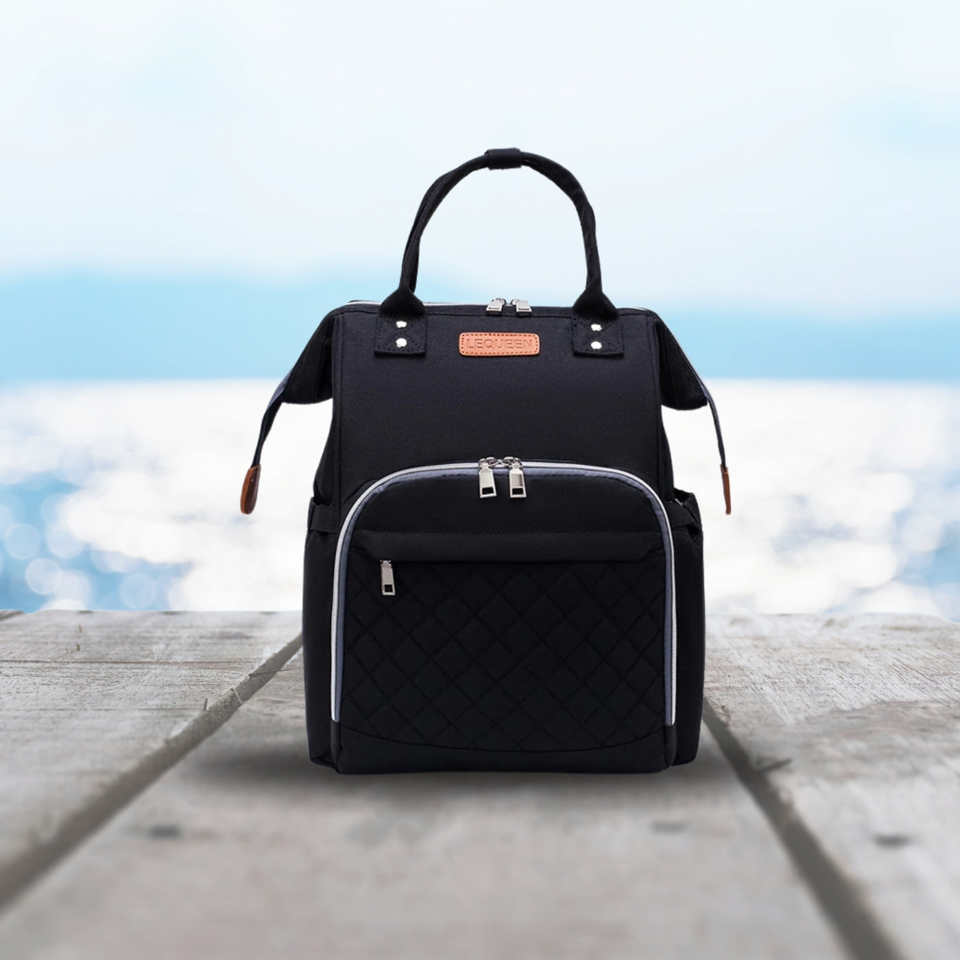 sac a langer a dos noir
