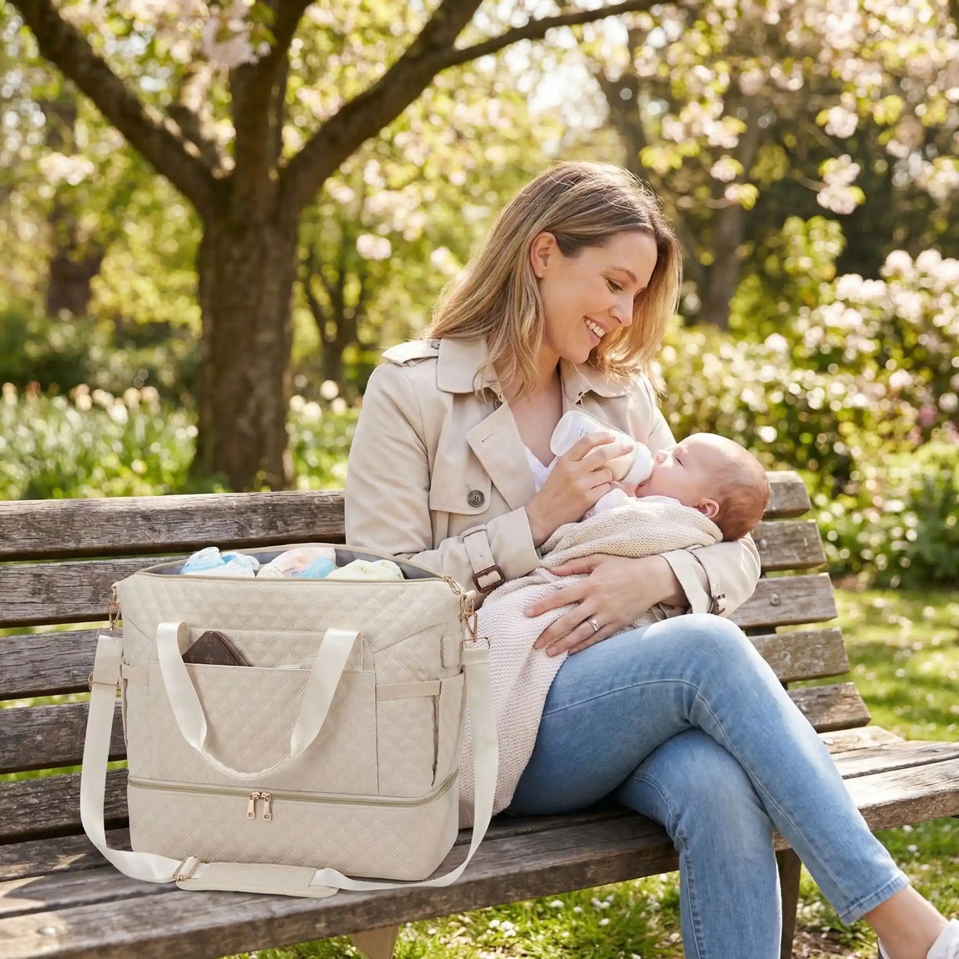 sac a langer bebe beige boheme indispensable
