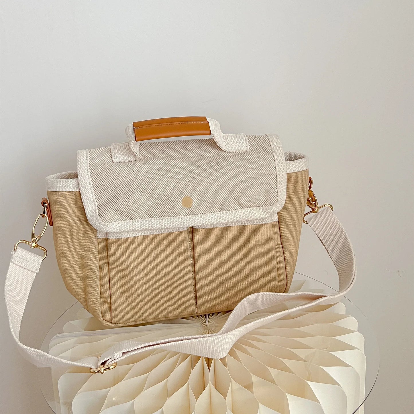 sac a langer bebe beige calin davoine beige