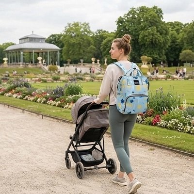 sac a langer bebe bleu clair