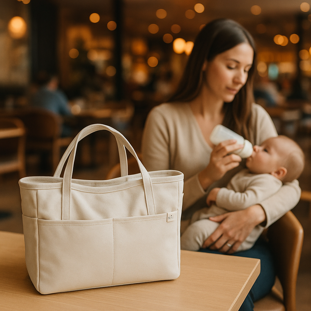 sac a langer beige creme de tendresse deplacement