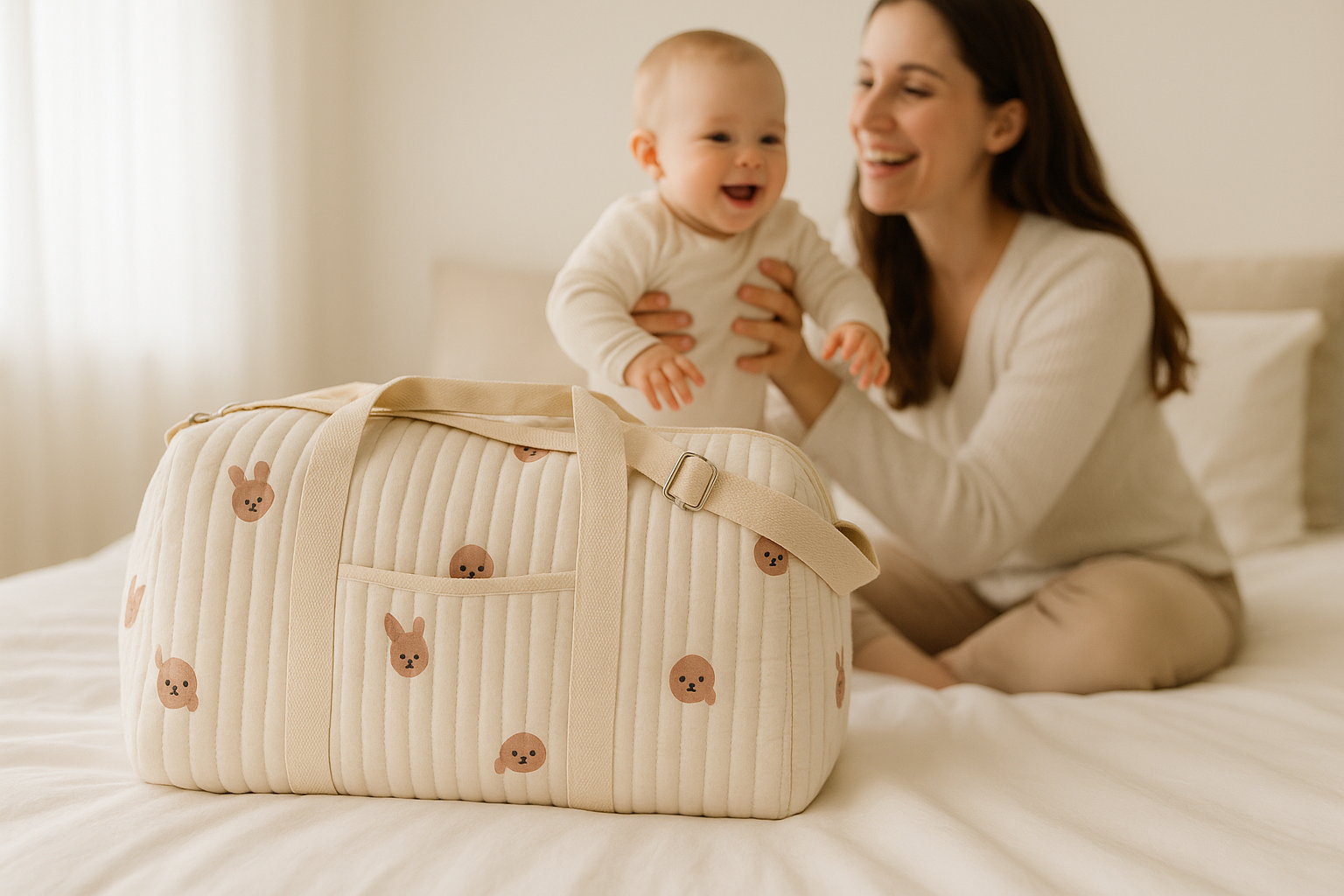 sac a langer beige sable etoile tranquilite