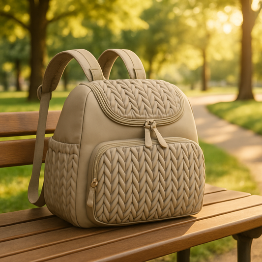 sac a langer fille beige