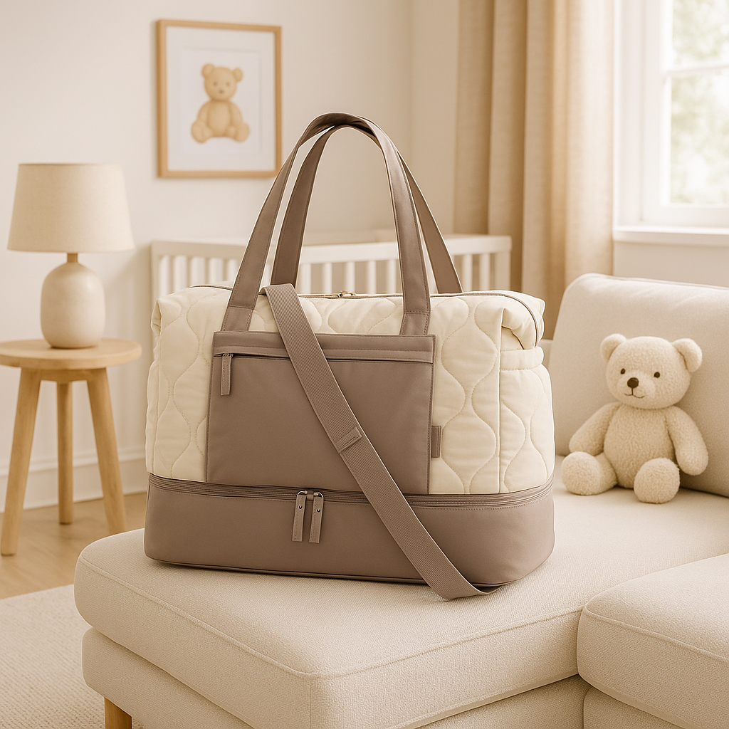 sac a langer fille brun