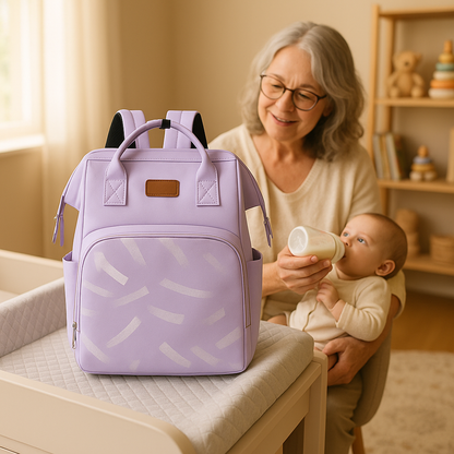 sac a langer fille violet grandmere nourrir