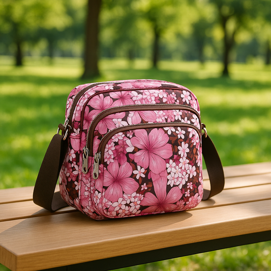 sac a langer fille hibiscus rose