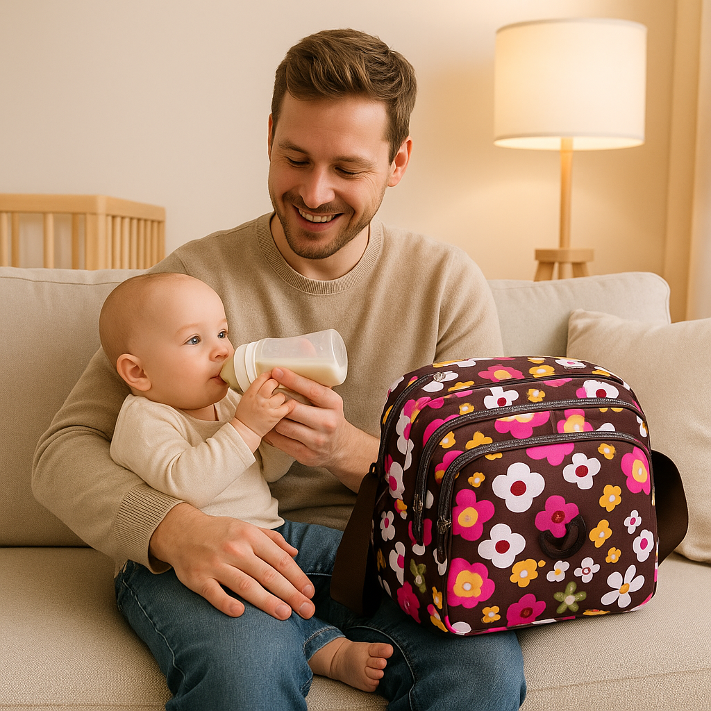 sac a langer fille rose brun