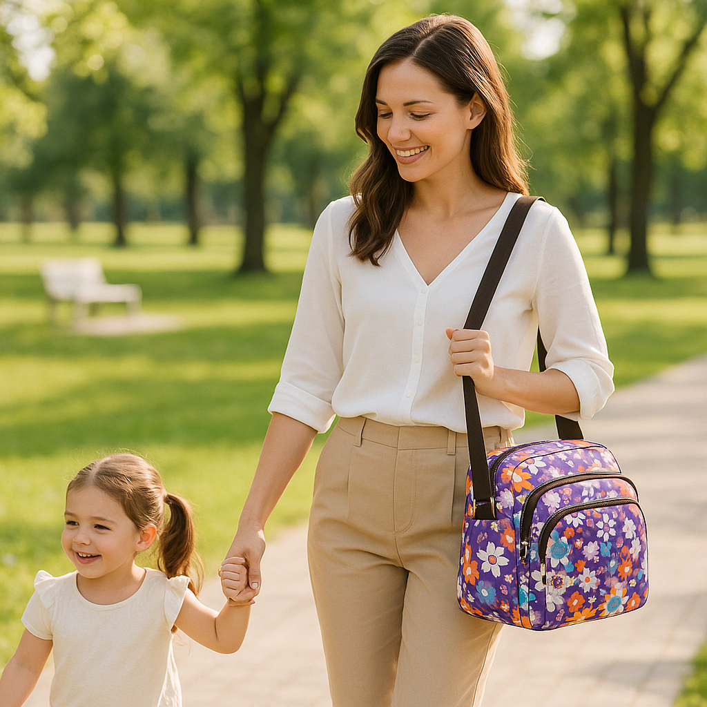 sac a langer fille tournesol violet