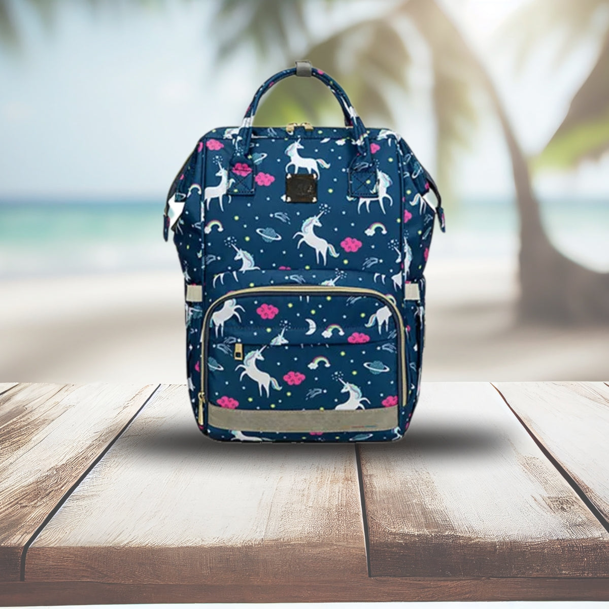 sac a langer fille bleu fonce
