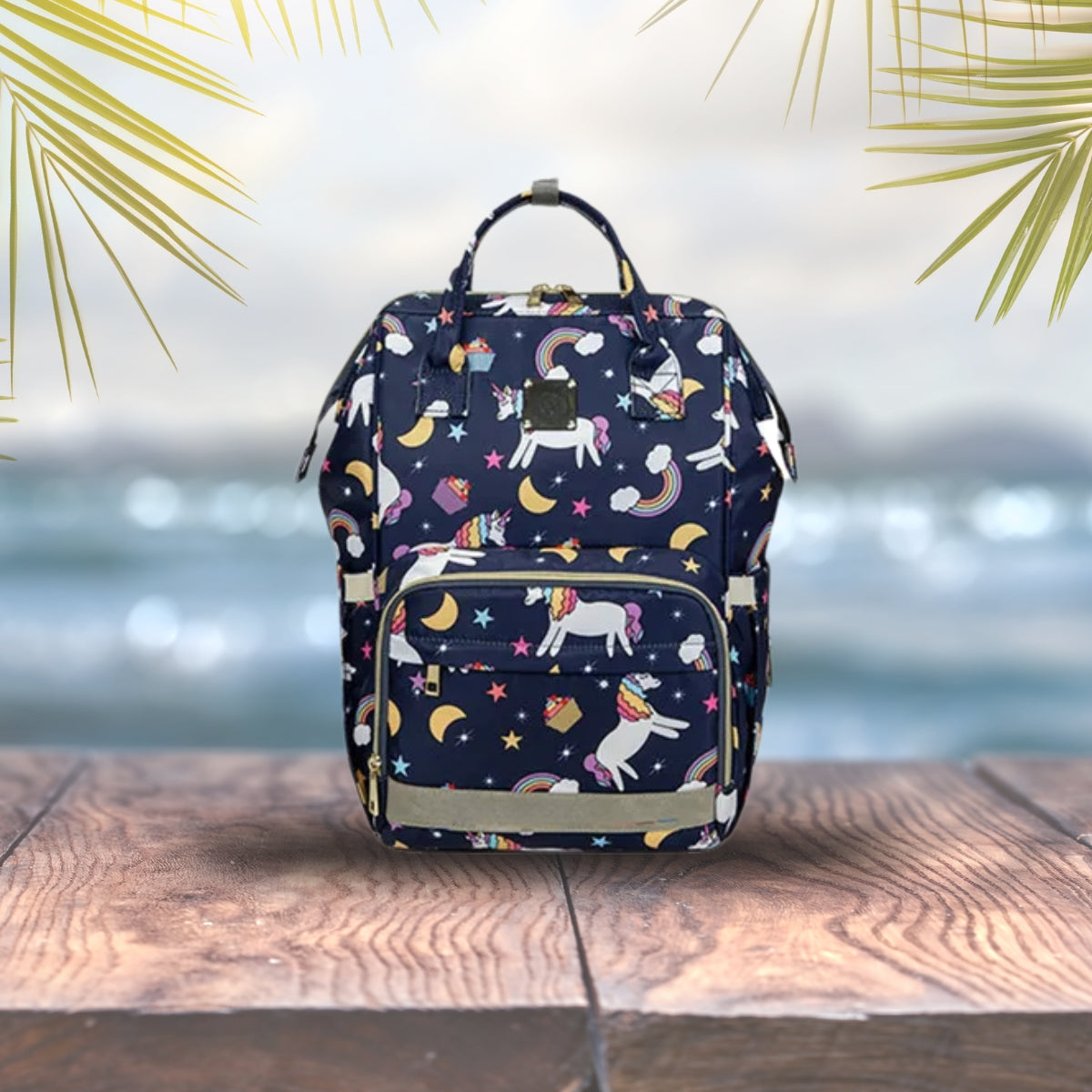 sac a langer fille bleu marine